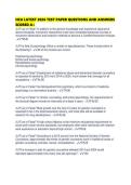HCA LATEST 2026 TEST PAPER QUESTIONS AND ANSWERS SCORED 