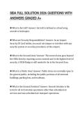 SIDA FULL SOLUTION 2026 QUESTIONS WITH ANSWERS GRADED A&plus;
