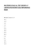 NIH STROKE SCALE ALL TEST GROUPS A F CERTIFICATION REVIEW 2026 PERFORMANCE READY
