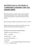 NIH STROKE SCALE ALL TEST GROUPS A F COMPREHENSIVE ASSESSMENT SCRIPT 2026 ANSWERS VERIFIED