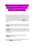 PHM 431 Exam 3 Detailed Study  Questions with 100&percnt; Correct  Answers &vert; Latest Edition