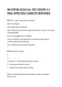 NIH STROKE SCALE ALL TEST GROUPS A F FINAL PAPER 2026 COMPLETE RESPONSES