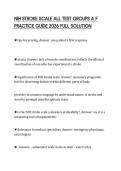 NIH STROKE SCALE ALL TEST GROUPS A F PRACTICE GUIDE 2026 FULL SOLUTION
