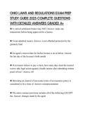 OHIO LAWS AND REGULATIONS EXAM PREP STUDY GUIDE 2025 COMPLETE QUESTIONS WITH DETAILED ANSWERS GRADED A&plus;