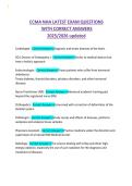CCMA NHA LATEST EXAM QUESTIONS  WITH CORRECT ANSWERS 2025&sol;2026 updated