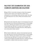 PALS POST TEST EXAMINATION TEST 2026 COMPLETE QUESTIONS AND SOLUTIONS