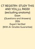 CT Registry &vert; Study Guide &ndash; Pass Your Exam &lpar;Excluding Anatomy&rpar;
