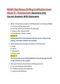 NGWA Mud Rotary Drilling Certification Exam &lpar;Exam E&rpar; &ndash; Practice Exam Questions And Correct Answers With Rationales