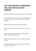 PICAT ASVAB PARAGRAPH COMPREHENSION FINAL EXAM SCRIPT 2026 SOLVED QUESTIONS