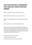 PICAT ASVAB PARAGRAPH COMPREHENSION STUDY GUIDE 2026 COMPLETE QUESTIONS ANSWERS