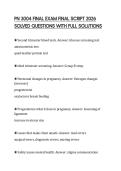 PN 3004 FINAL EXAM FINAL SCRIPT 2026 SOLVED QUESTIONS WITH FULL SOLUTIONS