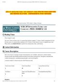 NURS 307 &sol;NURS307  EXAM BUNDLE - VERIFIED ANSWERS - COMPREHENSIVE GUIDE - PASS GUARANTEED