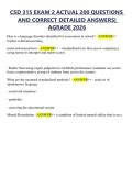 CSD 315 EXAM 2 ACTUAL 200 QUESTIONS  AND CORRECT DETAILED ANSWERS&vert;  AGRADE 2026
