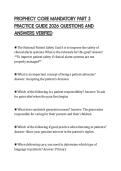 PROPHECY CORE MANDATORY PART 3 PRACTICE GUIDE 2026 QUESTIONS AND ANSWERS VERIFIED