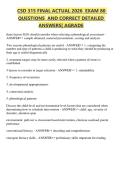 CSD 315 FINAL ACTUAL 2026  EXAM 80  QUESTIONS  AND CORRECT DETAILED  ANSWERS&vert; AGRADE 