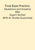 Final Exam &vert; Preclinic Study & Practice Guide