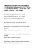 SIMULATION 1 PATIENT NAME KYLE MILLER COMPREHENSIVE SCRIPT 2026 FULL STUDY GUIDE COMPLETE RESPONSES