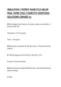 SIMULATION 1 PATIENT NAME KYLE MILLER FINAL PAPER 2026 COMPLETE QUESTIONS SOLUTIONS GRADED A&plus;