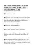 SIMULATION 1 PATIENT NAME KYLE MILLER REVIEW STUDY SHEET 2026 ACCURATE RESPONSES FULL SOLUTION