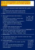 RETAIL MANAGEMENT EXAM QUESTIONS & DETAILED COMPLETE SOLUTIONS NEWEST VERSION
