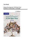 Test Bank for Human Development&colon; A Life-Span View&comma; 9th Edition by Robert V&period; Kail & John C&period; Cavanaugh &vert; Verified Complete Guide &vert; Updated 2026 Edition