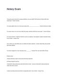 Notary Exam Questions and Answers &vert;VERIFIED&excl;&excl;&excl;