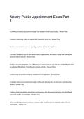 Notary Public Appointment Exam  Questions and Answers-Part 1