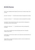 IB ESS Review Questions and Answers