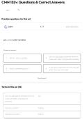 CMN 152v&colon; Questions & Correct Answers