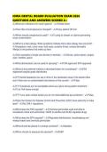 IOWA DENTAL BOARD EVALUATION EXAM 2026 QUESTIONS AND ANSWERS SCORED