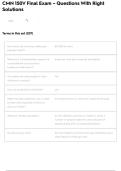 CMN 150V Final Exam &ndash; Questions With Right Solutions
