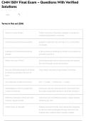 CMN 150V Final Exam &ndash; Questions With Verified Solutions
