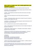 IOWA DENTAL BOARD 2026 TEST PAPER QUESTIONS AND ANSWERS SCORED