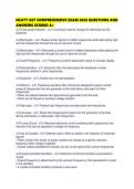 NCATT AET COMPREHENSIVE EXAM 2026 QUESTIONS AND ANSWERS SCORED