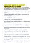 OSSF INSTALLER 1 UPDATED 2026 EXAM SCRIPT QUESTIONS AND ANSWERS SCORED