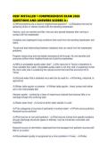 OSSF INSTALLER 1 COMPREHENSIVE EXAM 2026 QUESTIONS AND ANSWERS SCORED