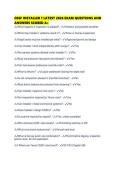 OSSF INSTALLER 1 LATEST 2026 EXAM QUESTIONS AND ANSWERS SCORED 