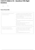 CMN 3V Midterm &num;2 &ndash; Questions With Right Solutions