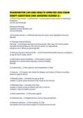 WASHINGTON LIFE AND HEALTH UPDATED 2026 EXAM SCRIPT QUESTIONS AND ANSWERS SCORED