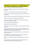 WASHINGTON LIFE AND HEALTH COMPREHENSIVE EXAM 2026 UPDATED QUESTIONS AND ANSWERS SCORED A&period;pdf  1&period;
