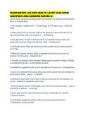 WASHINGTON LIFE AND HEALTH LATEST 2026 EXAM QUESTIONS AND ANSWERS SCORED