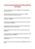CHLH 274 FINAL EXAM STUDY SET WITH COMPLETE SOLUTIONS 