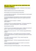 GMS 6504 FINAL EXAM 2026 ACTUAL QUESTIONS AND ANSWERS SCORED