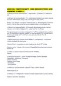 GMS 6504 COMPREHENSIVE EXAM 2026 QUESTIONS AND ANSWERS SCORED