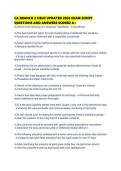 CA BRANCH 2 FIELD UPDATED 2026 EXAM SCRIPT QUESTIONS AND ANSWERS SCORED