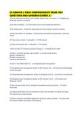 CA BRANCH 2 FIELD COMPREHENSIVE EXAM 2026 QUESTIONS AND ANSWERS SCORED