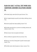 RLGN 104 QUIZ 7 ACTUAL TEST PAPER 2026 QUESTIONS ANSWERS SOLUTIONS GRADED A&plus;