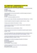 PCA COMPETENCY COMPREHENSIVE EXAM 2026 QUESTIONS AND ANSWERS SCORED