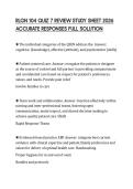 RLGN 104 QUIZ 7 REVIEW STUDY SHEET 2026 ACCURATE RESPONSES FULL SOLUTION