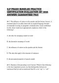 SLP PRAXIS BUNDLED PRACTICE CERTIFICATION EVALUATION SET 2026 ANSWERS GUARANTEED PASS